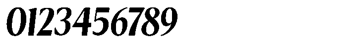 Kenisya Bold Semi Condensed Italic Font OTHER CHARS