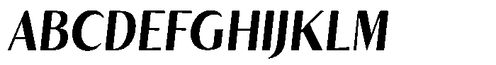 Kenisya Bold Semi Condensed Italic Font UPPERCASE