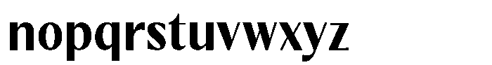 Kenisya Bold Semi Condensed Font LOWERCASE