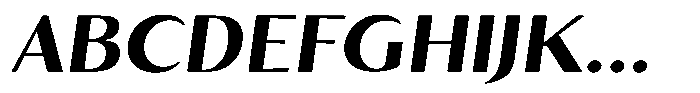 Kenisya Bold Semi Expanded Italic Font UPPERCASE