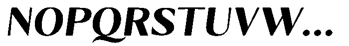Kenisya Bold Semi Expanded Italic Font UPPERCASE