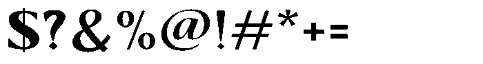 Kenisya Bold Semi Expanded Font OTHER CHARS