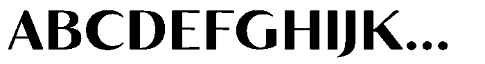 Kenisya Bold Semi Expanded Font UPPERCASE
