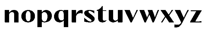 Kenisya Bold Semi Expanded Font LOWERCASE