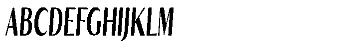 Kenisya Bold Ultra Condensed Italic Font UPPERCASE