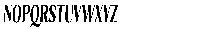 Kenisya Bold Ultra Condensed Italic Font UPPERCASE