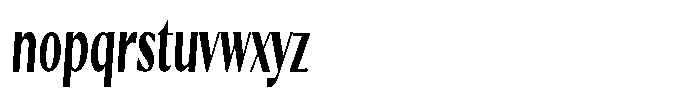 Kenisya Bold Ultra Condensed Italic Font LOWERCASE