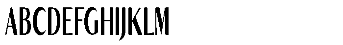 Kenisya Bold Ultra Condensed Font UPPERCASE