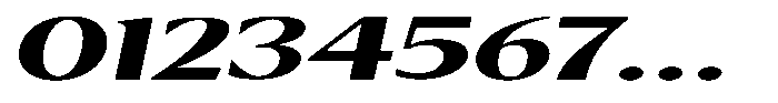 Kenisya Bold Ultra Expanded Italic Font OTHER CHARS