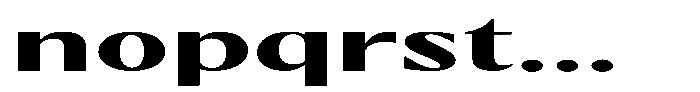 Kenisya Bold Ultra Expanded Font LOWERCASE