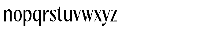 Kenisya Condensed Font LOWERCASE