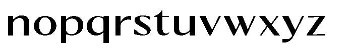 Kenisya Expanded Font LOWERCASE