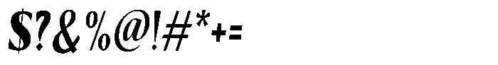 Kenisya Extra Bold Condensed Italic Font OTHER CHARS