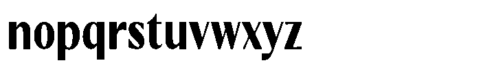 Kenisya Extra Bold Condensed Font LOWERCASE