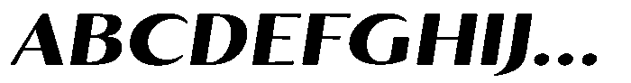 Kenisya Extra Bold Expanded Italic Font UPPERCASE
