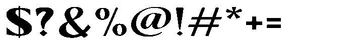 Kenisya Extra Bold Expanded Font OTHER CHARS