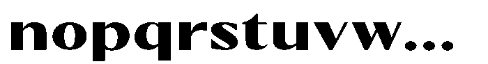 Kenisya Extra Bold Expanded Font LOWERCASE