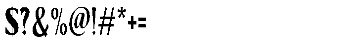 Kenisya Extra Bold Extra Condensed Font OTHER CHARS