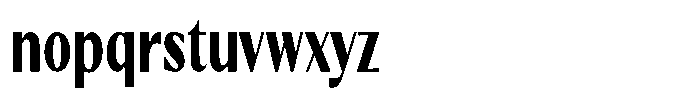 Kenisya Extra Bold Extra Condensed Font LOWERCASE