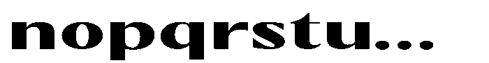 Kenisya Extra Bold Extra Expanded Font LOWERCASE