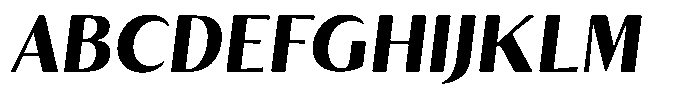 Kenisya Extra Bold Italic Font UPPERCASE