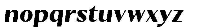 Kenisya Extra Bold Italic Font LOWERCASE