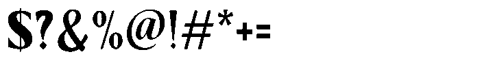 Kenisya Extra Bold Semi Condensed Font OTHER CHARS