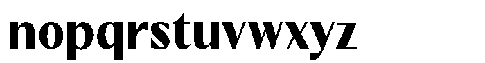 Kenisya Extra Bold Semi Condensed Font LOWERCASE