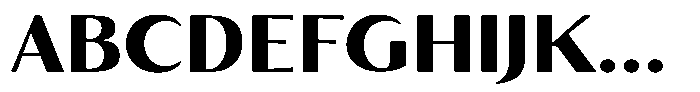 Kenisya Extra Bold Semi Expanded Font UPPERCASE
