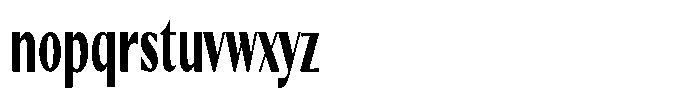 Kenisya Extra Bold Ultra Condensed Font LOWERCASE
