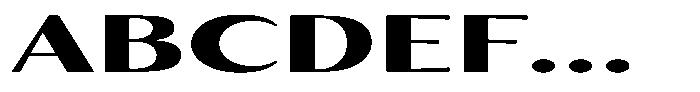 Kenisya Extra Bold Ultra Expanded Font UPPERCASE
