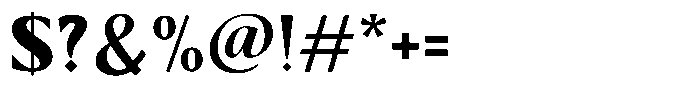 Kenisya Extra Bold Font OTHER CHARS