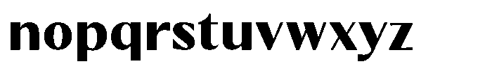 Kenisya Extra Bold Font LOWERCASE