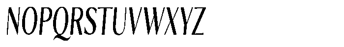 Kenisya Extra Condensed Italic Font UPPERCASE