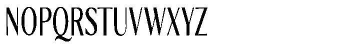 Kenisya Extra Condensed Font UPPERCASE