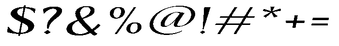 Kenisya Extra Expanded Italic Font OTHER CHARS