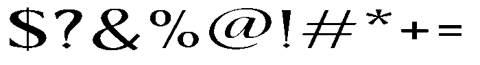 Kenisya Extra Expanded Font OTHER CHARS