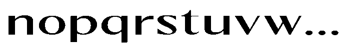 Kenisya Extra Expanded Font LOWERCASE