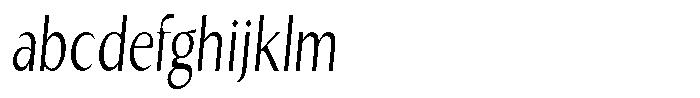 Kenisya Extra Light Condensed Italic FONT