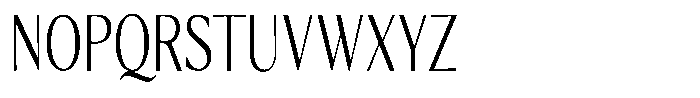 Kenisya Extra Light Condensed Font UPPERCASE