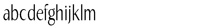 Kenisya Extra Light Condensed FONT