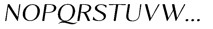 Kenisya Extra Light Expanded Italic Font UPPERCASE