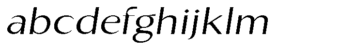 Kenisya Extra Light Expanded Italic FONT