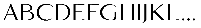 Kenisya Extra Light Expanded Font UPPERCASE