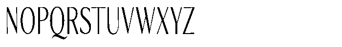 Kenisya Extra Light Extra Condensed Font UPPERCASE