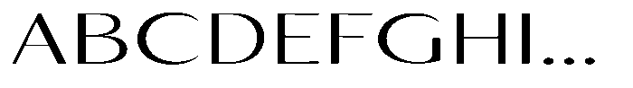 Kenisya Extra Light Extra Expanded Font UPPERCASE