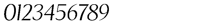 Kenisya Extra Light Italic Font OTHER CHARS