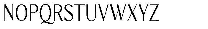 Kenisya Extra Light Semi Condensed Font UPPERCASE