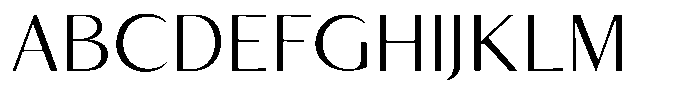 Kenisya Extra Light Semi Expanded Font UPPERCASE