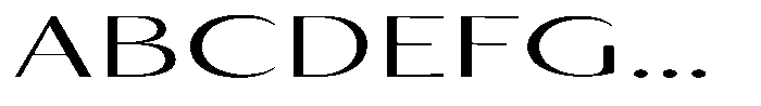 Kenisya Extra Light Ultra Expanded Font UPPERCASE